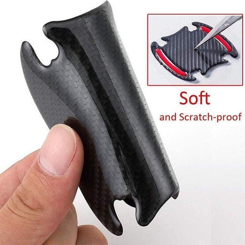 8PCS Car Door Handle Stickers Paint Scratch Protector Clear Film Transparent