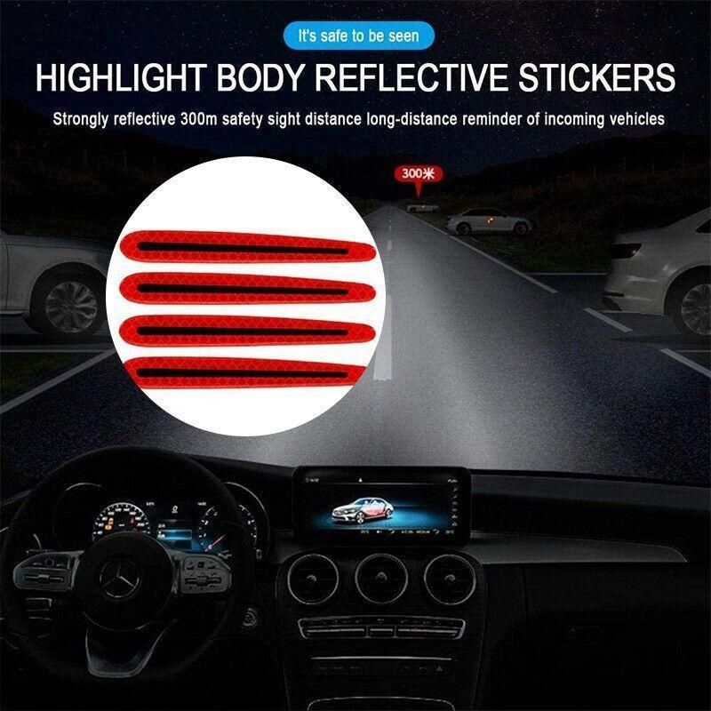 8PCS Car Door Handle Stickers Paint Scratch Protector Clear Film Transparent