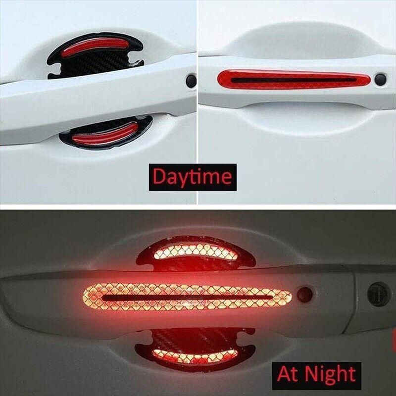 8PCS Car Door Handle Stickers Paint Scratch Protector Clear Film Transparent