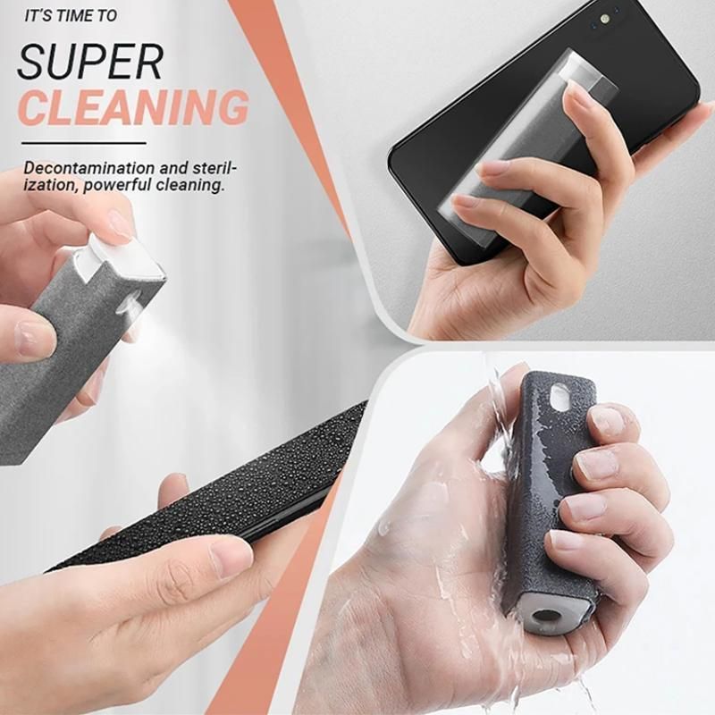Phone Screen Cleaner Spray Fragrance Computer Screen Dust Removal Tool - Pink-with shell