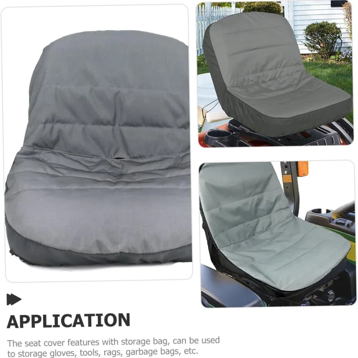 Universal Lawn Mower Tractor Seat Cover Padded Comfort Pad Protector Waterproof