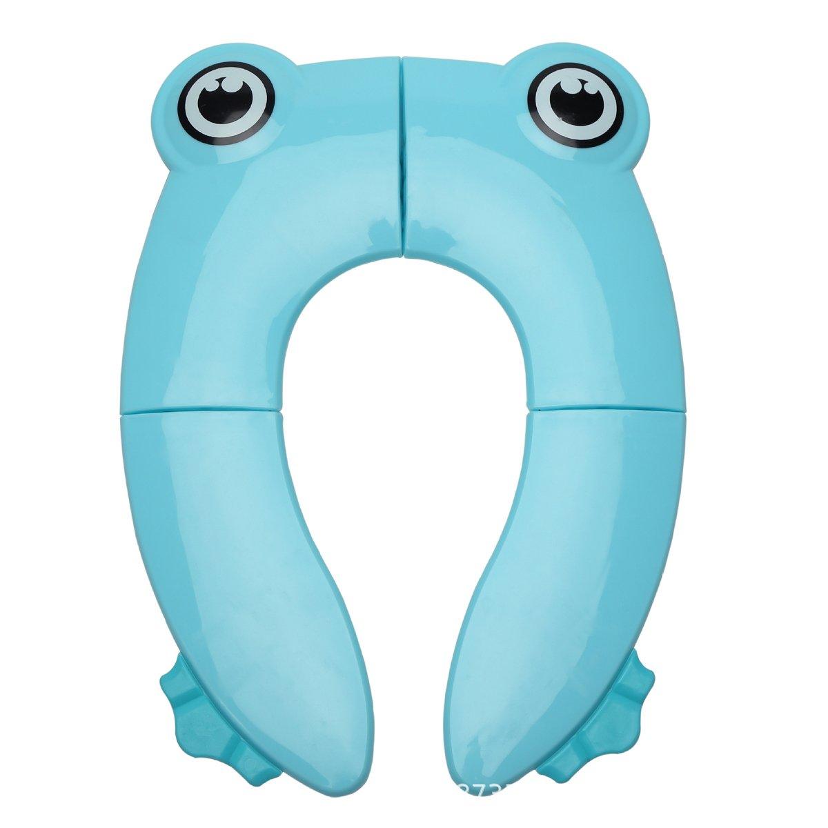 Blue Kids Toilet Seat Washer Portable Baby Training Seat for Easy Potty Training