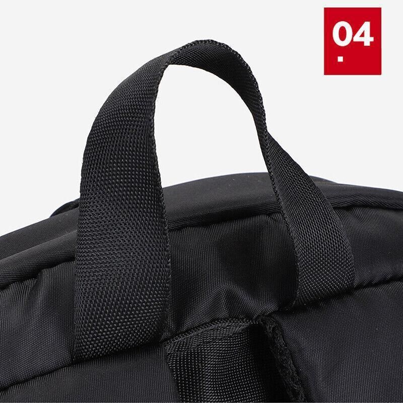 Mens Backpack Large Capacity Waterproof Schoolbag Laptop Work Travel Bag - Red