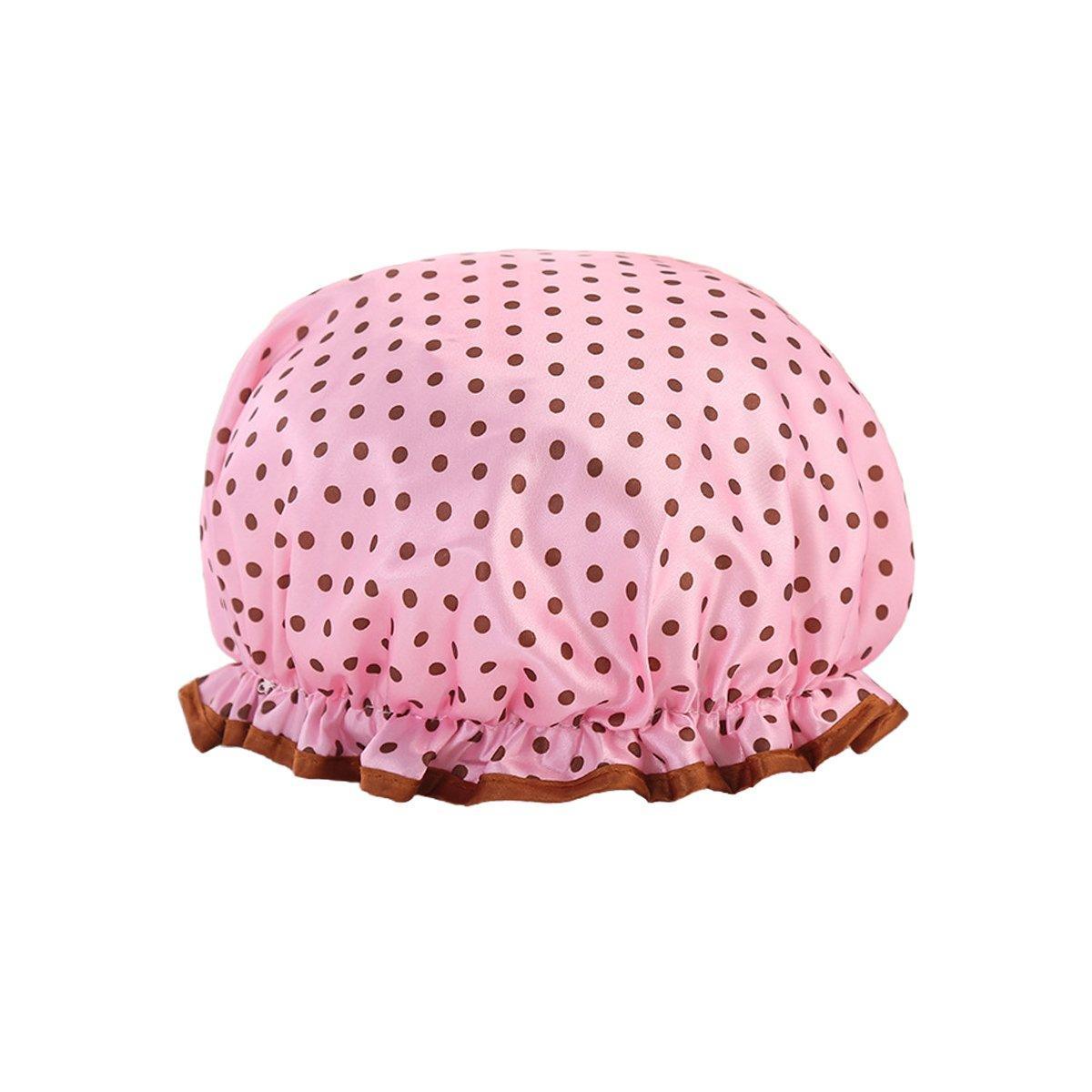 Woman Shower Cap Reusable Long Hair Large Turban Bathroom Waterproof Hair Cap - Coconut Tree