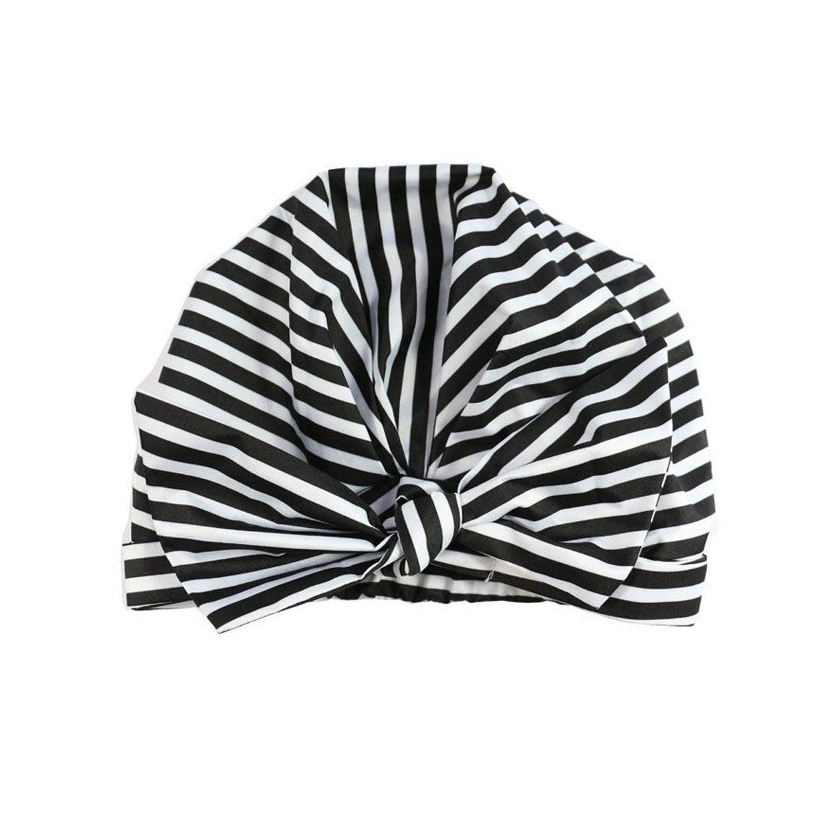 Woman Shower Cap Reusable Long Hair Large Turban Bathroom Waterproof Hair Cap - Streak
