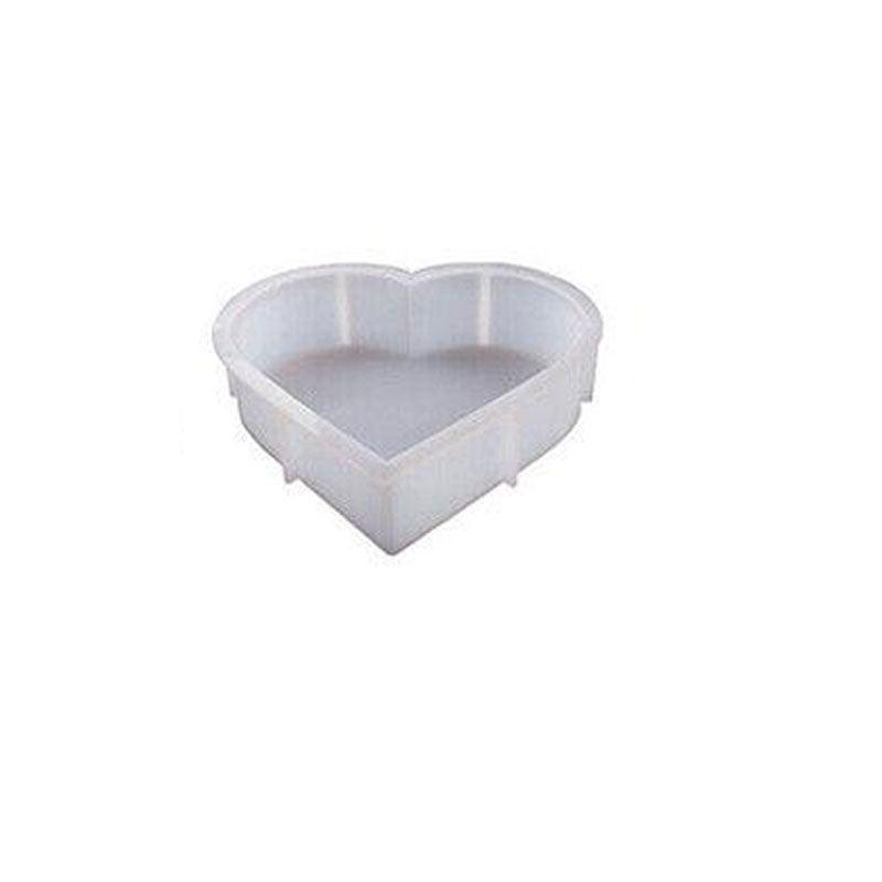 New Large Crystal Epoxy Resin Mold Geometry Cube Specimen Love Heart Round Mould - Rectangle