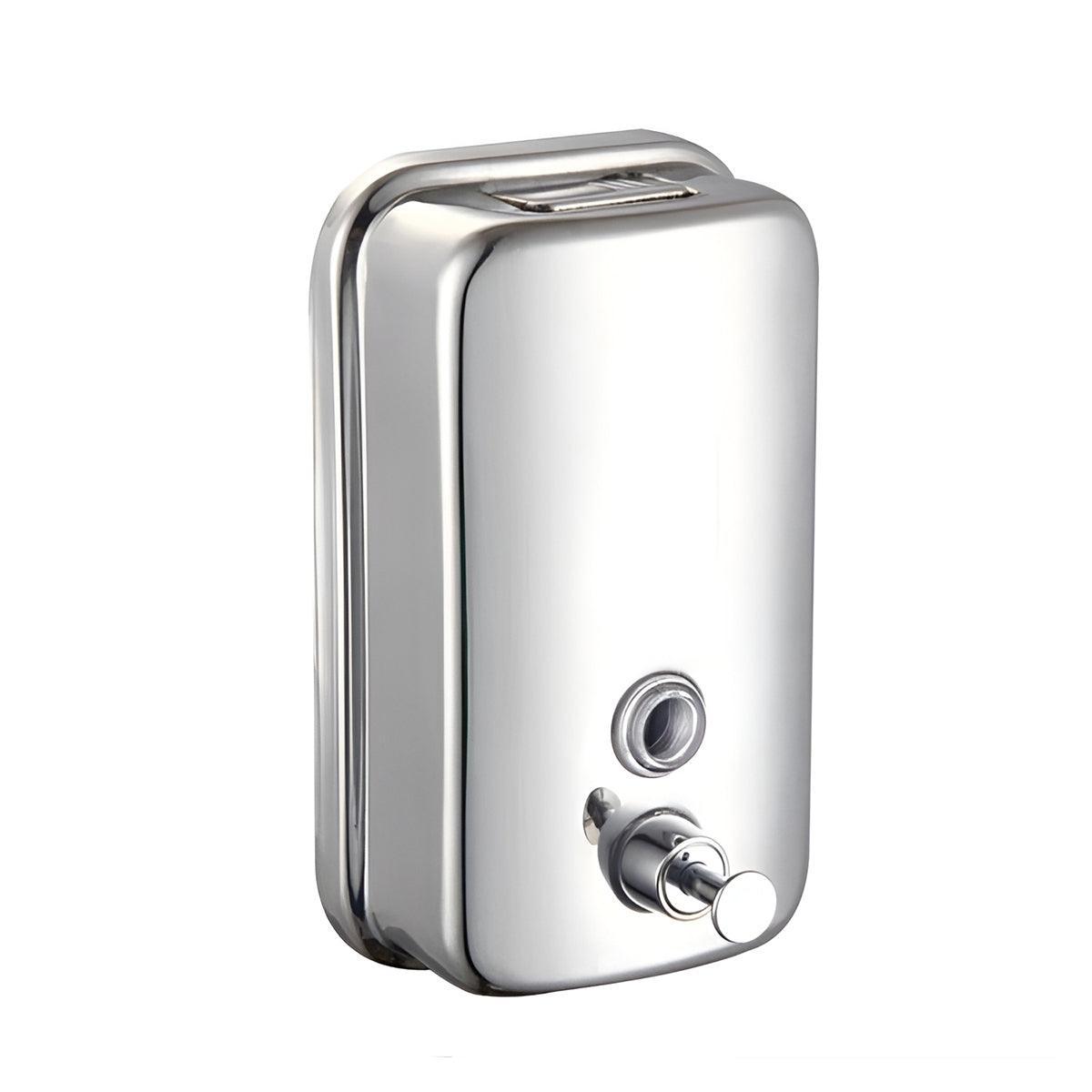 Stainless Steel Wall Mounted Soap Dispenser Hotel Bathroom Sanitizer Bottle - 500ML