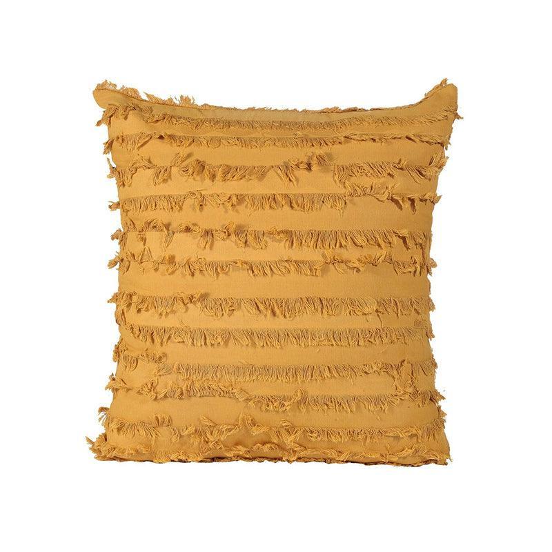 Boho Tassel Fringe Striped Cushion Cover Soft Home Decor Sofa Throw Pillow Case - Green