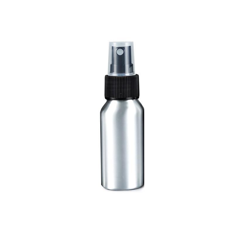 10pcs Travel Size Refillable Aluminum Spray Bottles Toner Cleaning Solution Mist - 10pcs-100ml