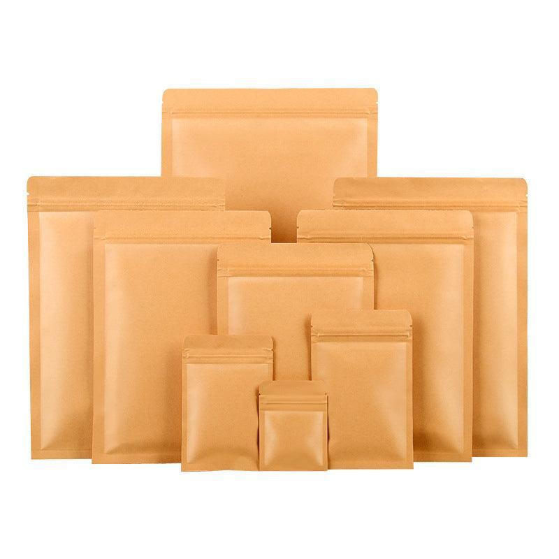 Kraft Paper Mylar Storage Self Seal Packing Pouches Aluminum Foil Packaging Bag - 6*8cm
