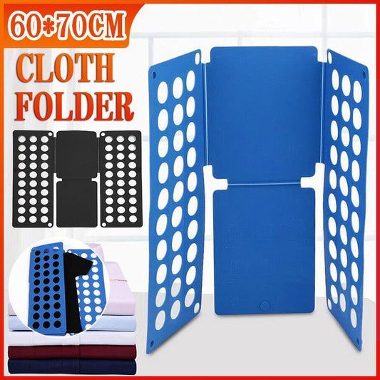 Clothes Folding Board T Shirt Folder Flip Fold Shirt Laundry Organiser Tool - Black