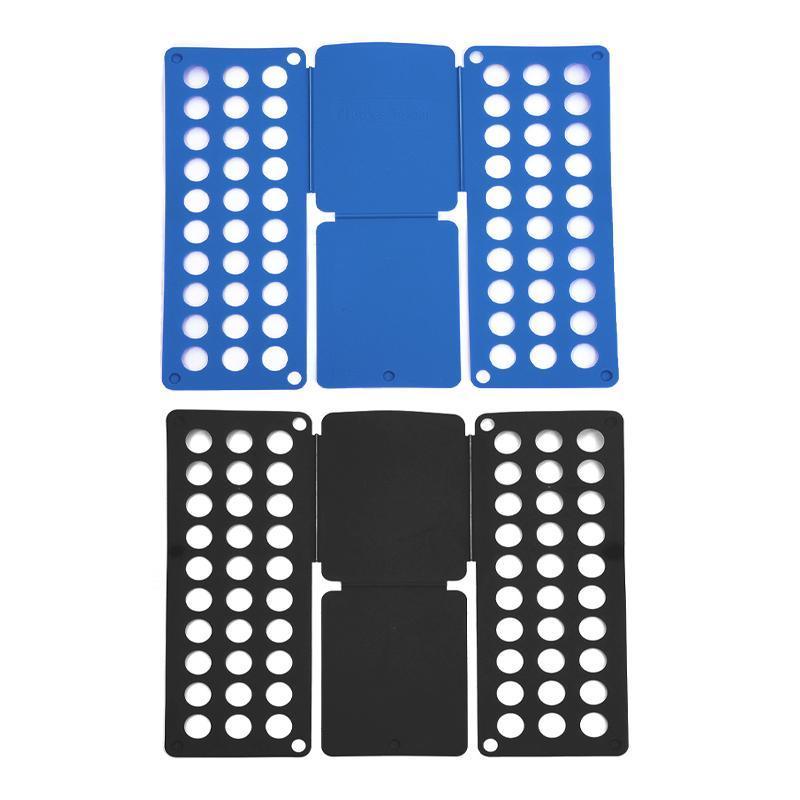 Clothes Folding Board T Shirt Folder Flip Fold Shirt Laundry Organiser Tool - Blue