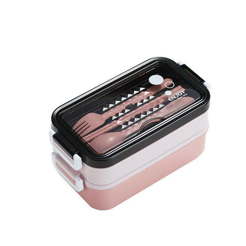 Bento Box Lunch Containers Food Microwave Stainless Portable Dinnerware Au - Green