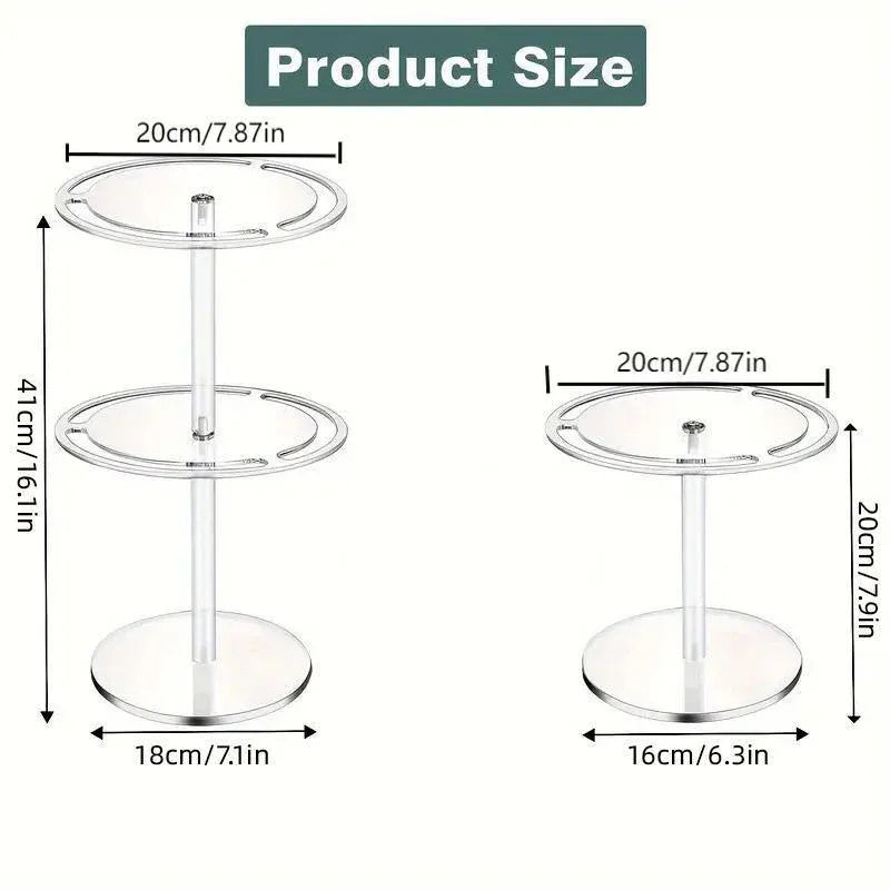 360 Degree Rotating Eyeglasses Display Stand Desktop Holder Organizer Glasses Storage - 1-Layer