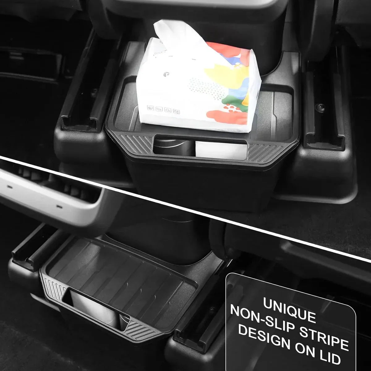 For Tesla Model Y Rear Center Organizer Backseat Storage Box Bin Accessories