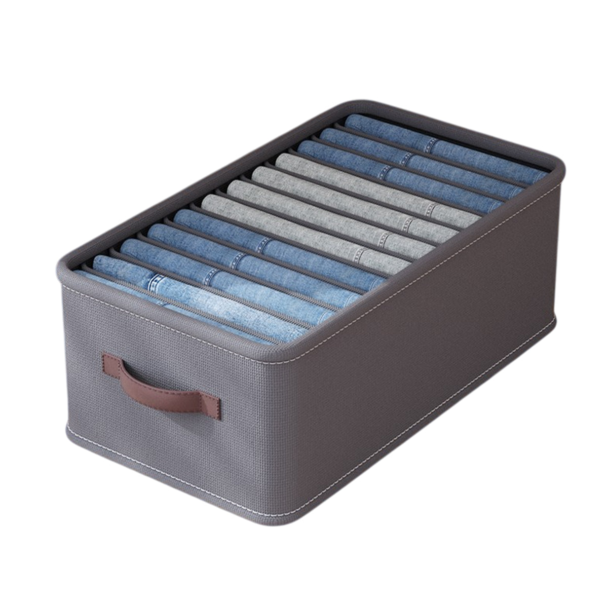 Closet Organizers Storage Bins Portable Washable Organizer for Clothing Socks - Beige-24 Grids