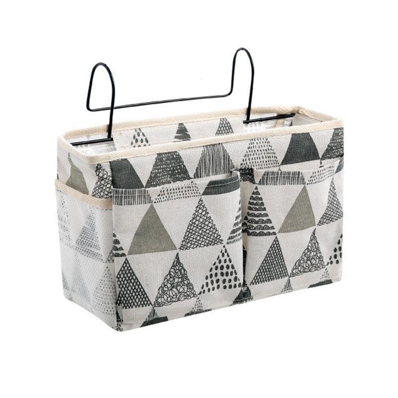Hanging Bedside Storage Caddy with Pockets for Bunk Bed Dorm Couch Organizing - Fresh Green