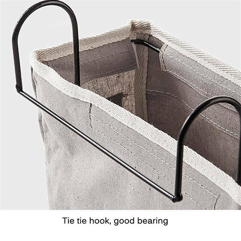 Hanging Bedside Storage Caddy with Pockets for Bunk Bed Dorm Couch Organizing - Grey Grid