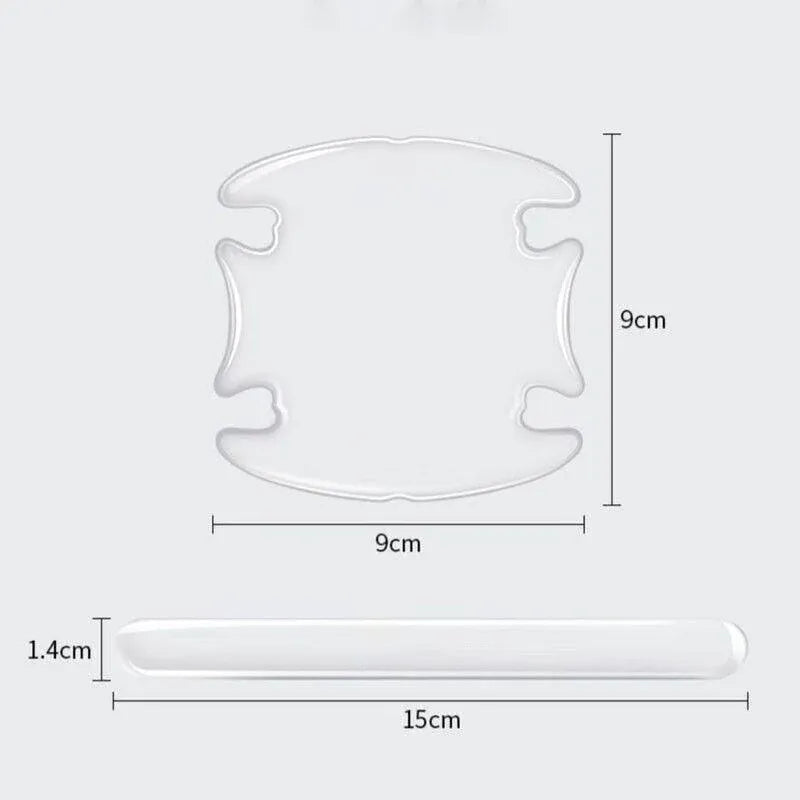 Car Door Handle Scratch Protector Clear Anti-Collision Strip Sticker Accessories