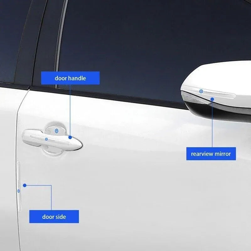 Car Door Handle Scratch Protector Clear Anti-Collision Strip Sticker Accessories