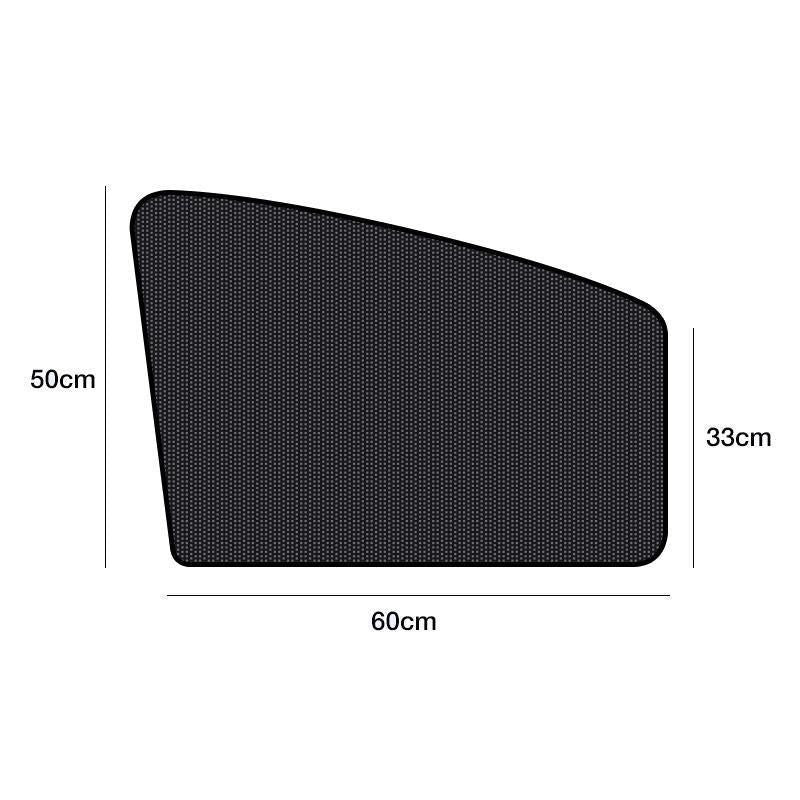 Car Sun Shade with Built-in Metal Attachment for Side Window UV Protection