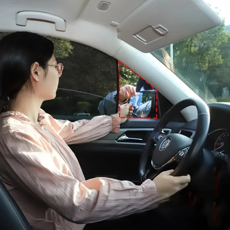 Car Sun Shade with Built-in Metal Attachment for Side Window UV Protection