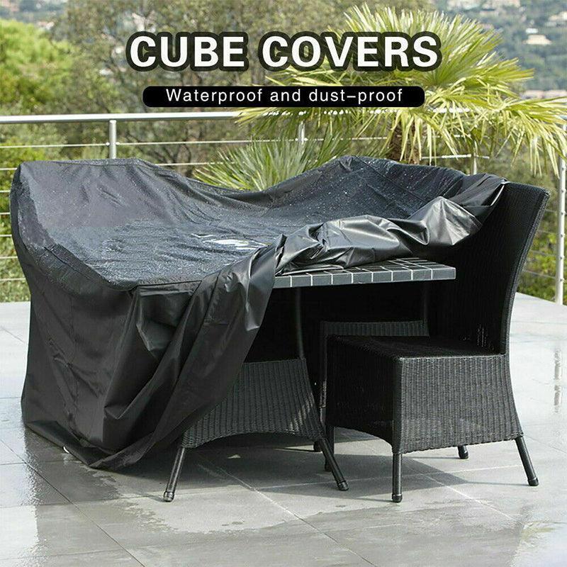Waterproof Outdoor Furniture Cover Garden Patio Rain Uv Table Protector Chair - 126*126*74