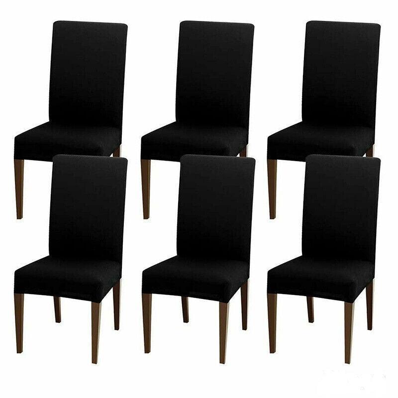 6X Stretch Chair Cover Seat Covers Spandex Washable Banquet Wedding Party Decora - Beige