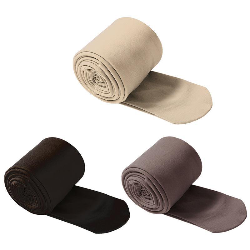 Womens Thermal Lined Translucent Pantyhose Winter Warm Fleece Tights Stockings - Coffee-220g