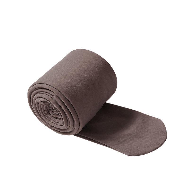 Womens Thermal Lined Translucent Pantyhose Winter Warm Fleece Tights Stockings - Black-220g