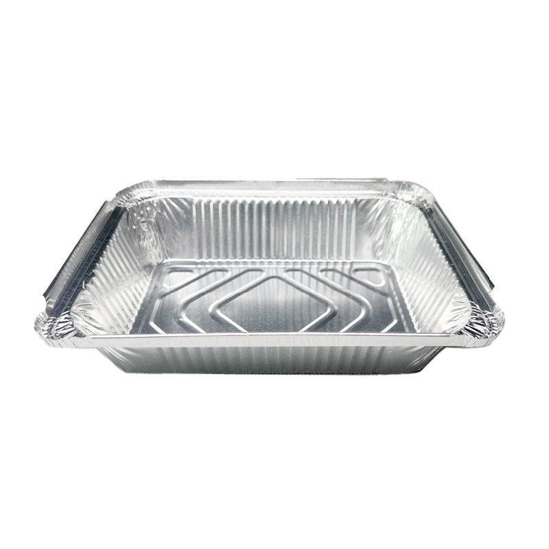 125PCS Disposable Quadrate Tin Foil Pans Oven Grill Safe Non-Stick Baking Trays - 125pcs-700ml