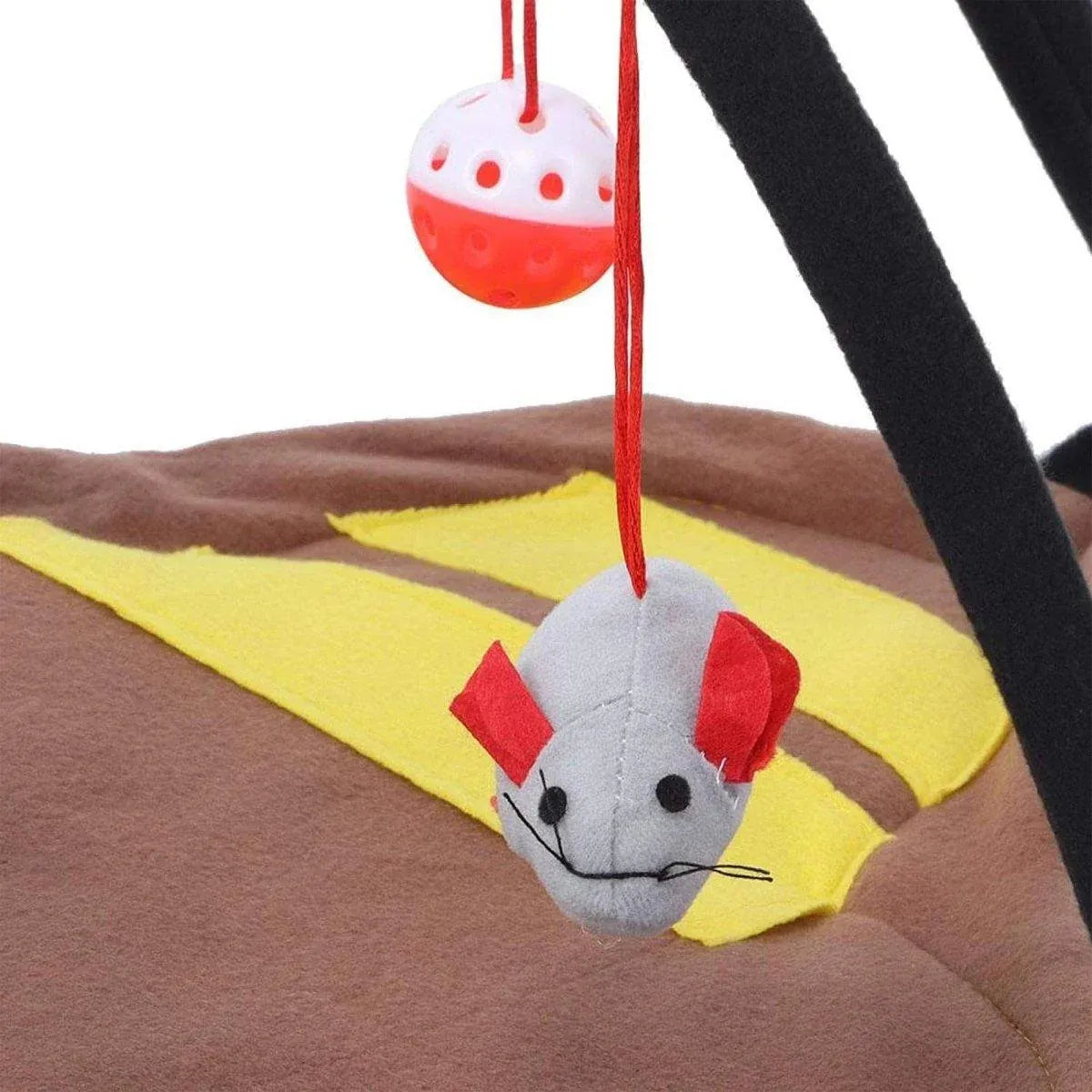Breathable Pet Hammock Cat Bed with Fun Cartoon Bell Toy Cat Tent Supplies - Little Bee
