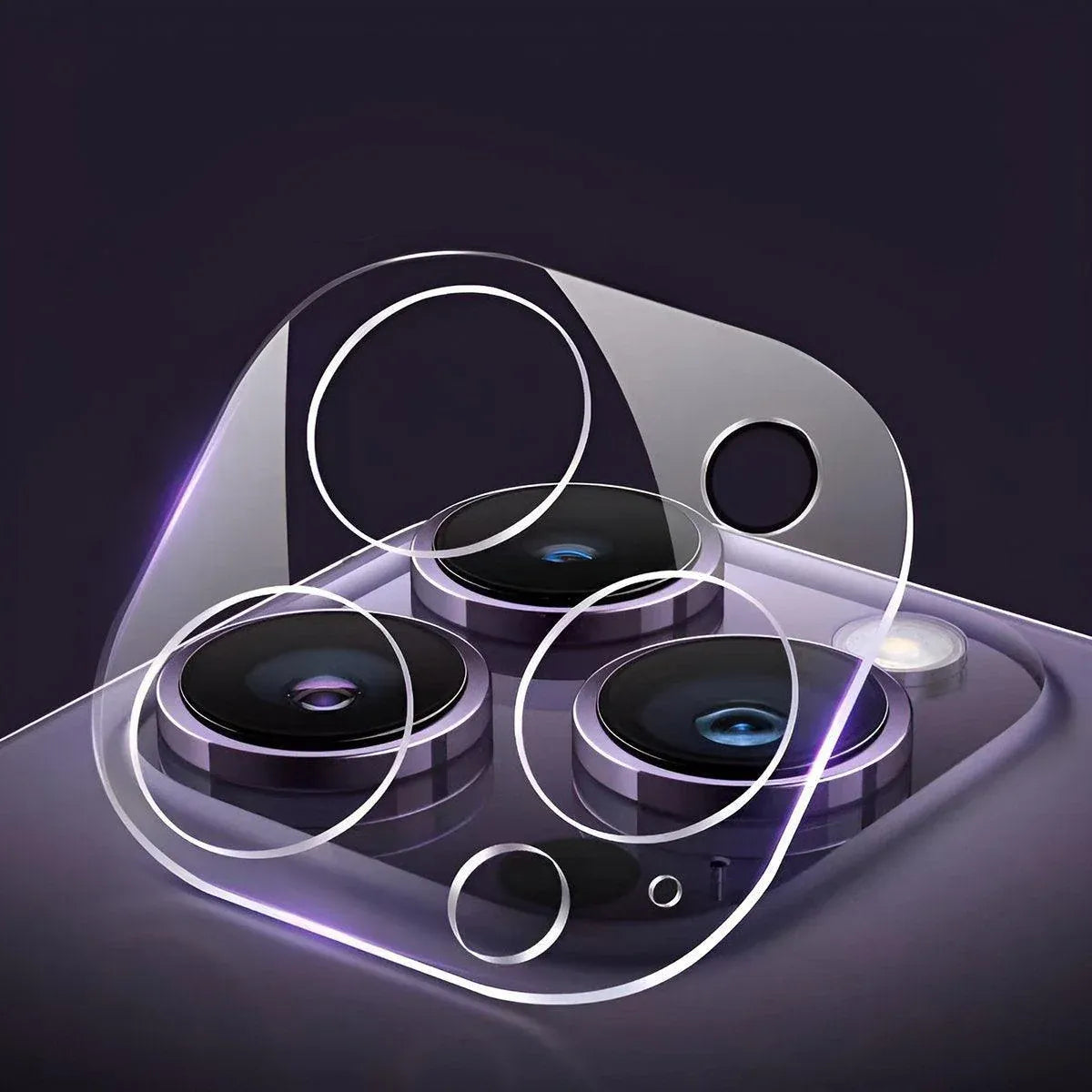 2PCS Transparent Tempered Glass Camera Lens Protector for iPhone 15 Pro Max - For Apple iPhone 15/15 Plus