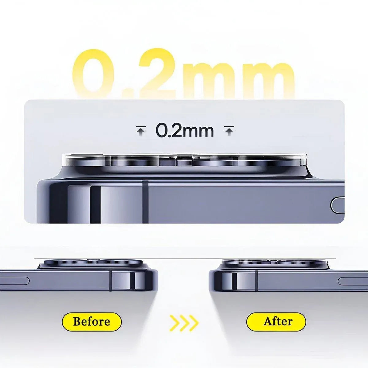 2PCS Transparent Tempered Glass Camera Lens Protector for iPhone 15 Pro Max - For Apple iPhone 15/15 Plus