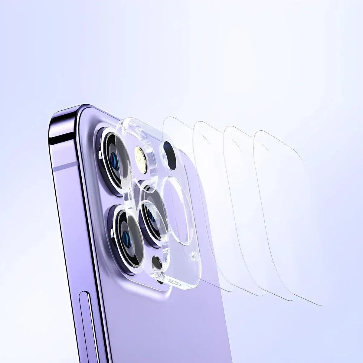 2PCS Transparent Tempered Glass Camera Lens Protector for iPhone 15 Pro Max - For Apple iPhone 15/15 Plus