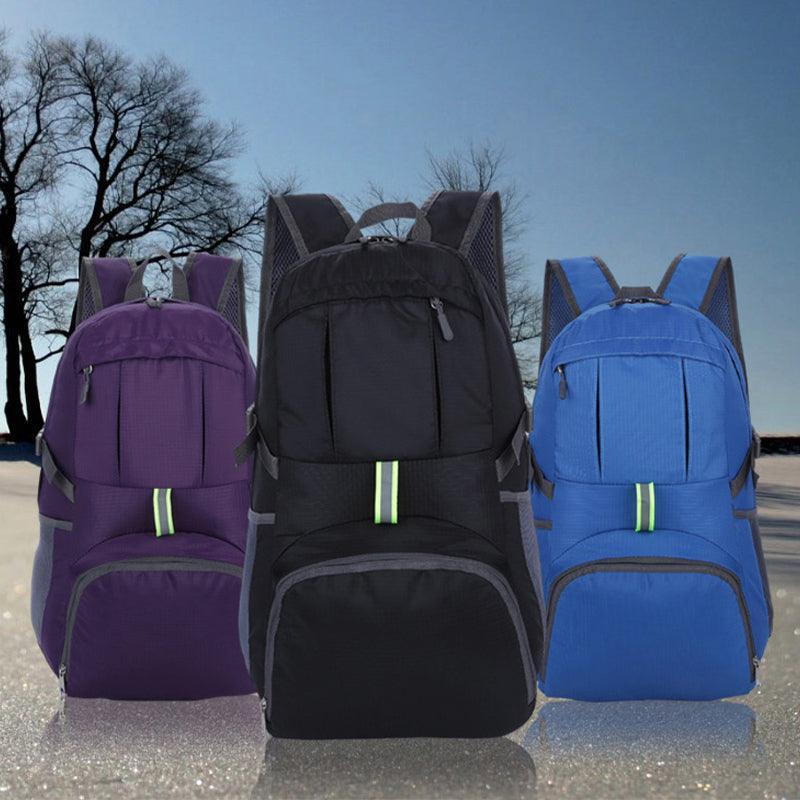 35L Light Foldable Outdoor Sports Backpack Camping Hiking Travel Bag - Black