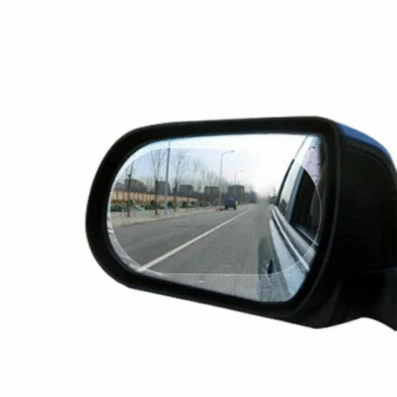 2Pcs Fog Anti-Glare Car Rearview Mirror Trim Film Cover Rainproof Accessories Au
