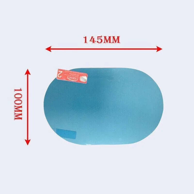 2Pcs Fog Anti-Glare Car Rearview Mirror Trim Film Cover Rainproof Accessories Au