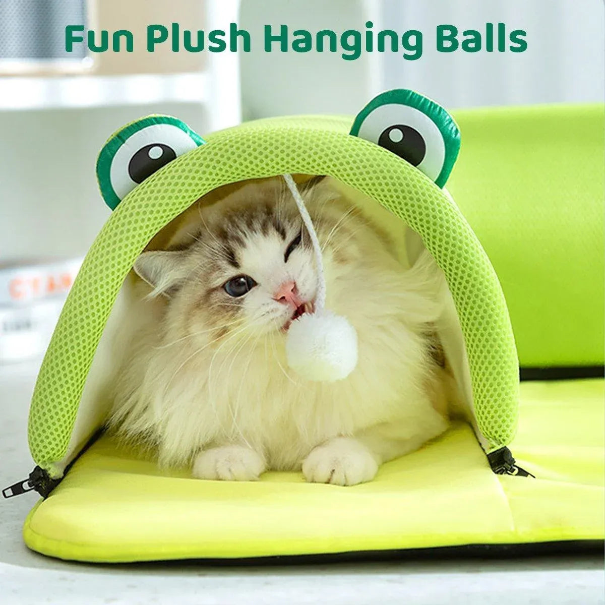 Washable Cat Tunnel Nest Corner Passage Cat House Easy Clean Pet Furniture - Brown-M