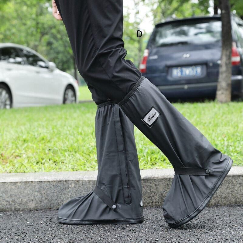 Waterproof Boot Gear Reusable Overshoe Rain Shoe Covers Anti-Slip Shoe Cover - XL