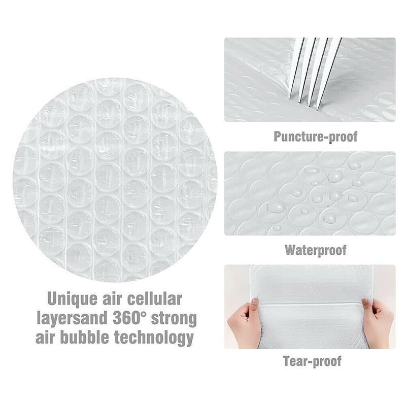 25PCS Poly Bubble Mailers Envelope Padded Bag White Cushioned Satchel 15 Sizes - 25PCS-15*40CM