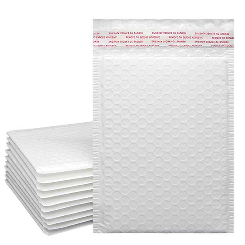 25PCS Poly Bubble Mailers Envelope Padded Bag White Cushioned Satchel 15 Sizes - 25PCS-20*20CM