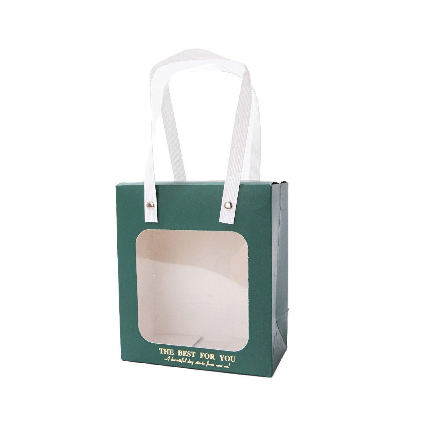 20pcs Translucent Gift Bags Packaging Tote Birthday Party Favors Candy Bags - Pink-M Size