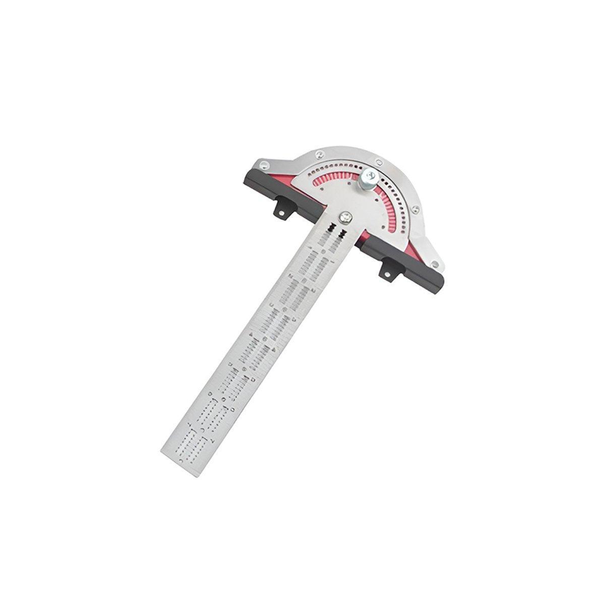Woodworking Edge Ruler Protractor Angle Measuring Tool Carpenter - 10 inch