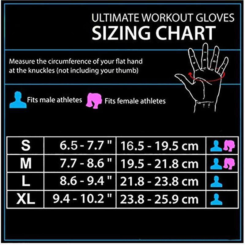 Weight Lifting Training Gloves Women Men Fitness Sports Body Building Gym Gloves - S