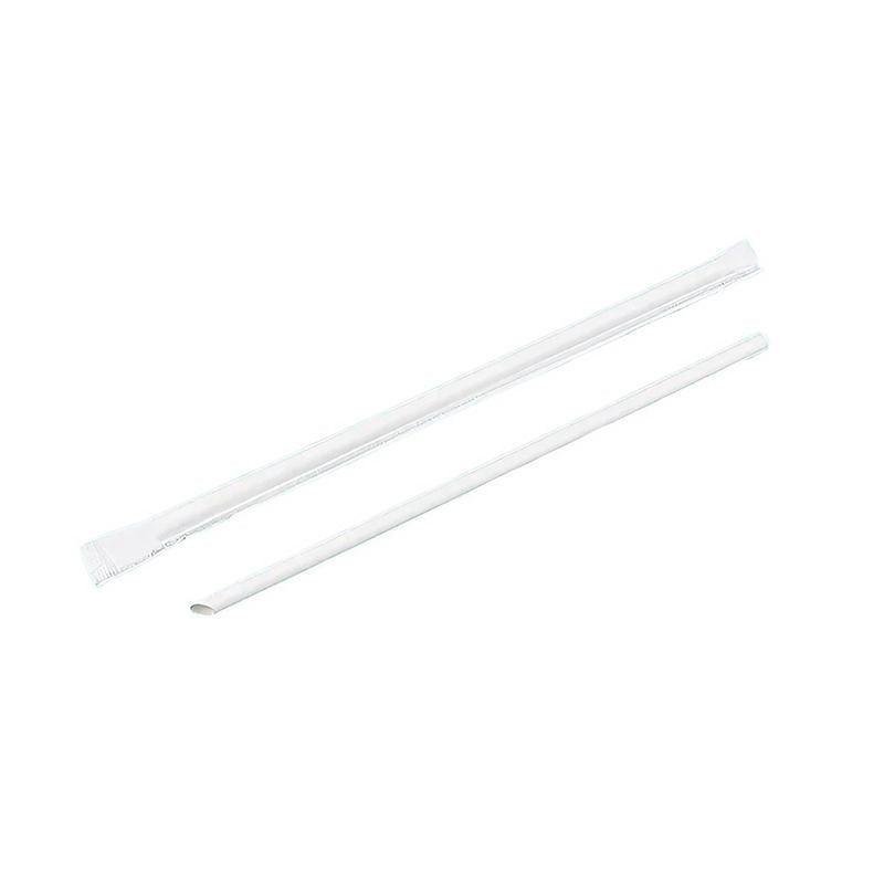 1000-2000pcs Colourful Paper Drinking Straws FOIL Metallic Party - Kraft-6*190mm 2000PCS