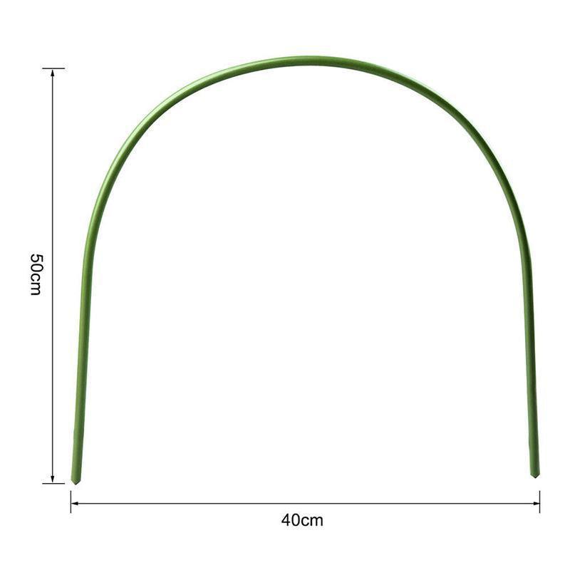 6PCS Greenhouse Plant Hoops Garden Tunnel Support for Row Covers and Netting