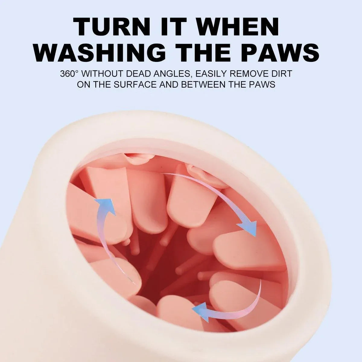 Pet Foot Wash Cup Automatic No-Rub Paw Cleaner Cat Dog Paw Washing Cup Clean - Green