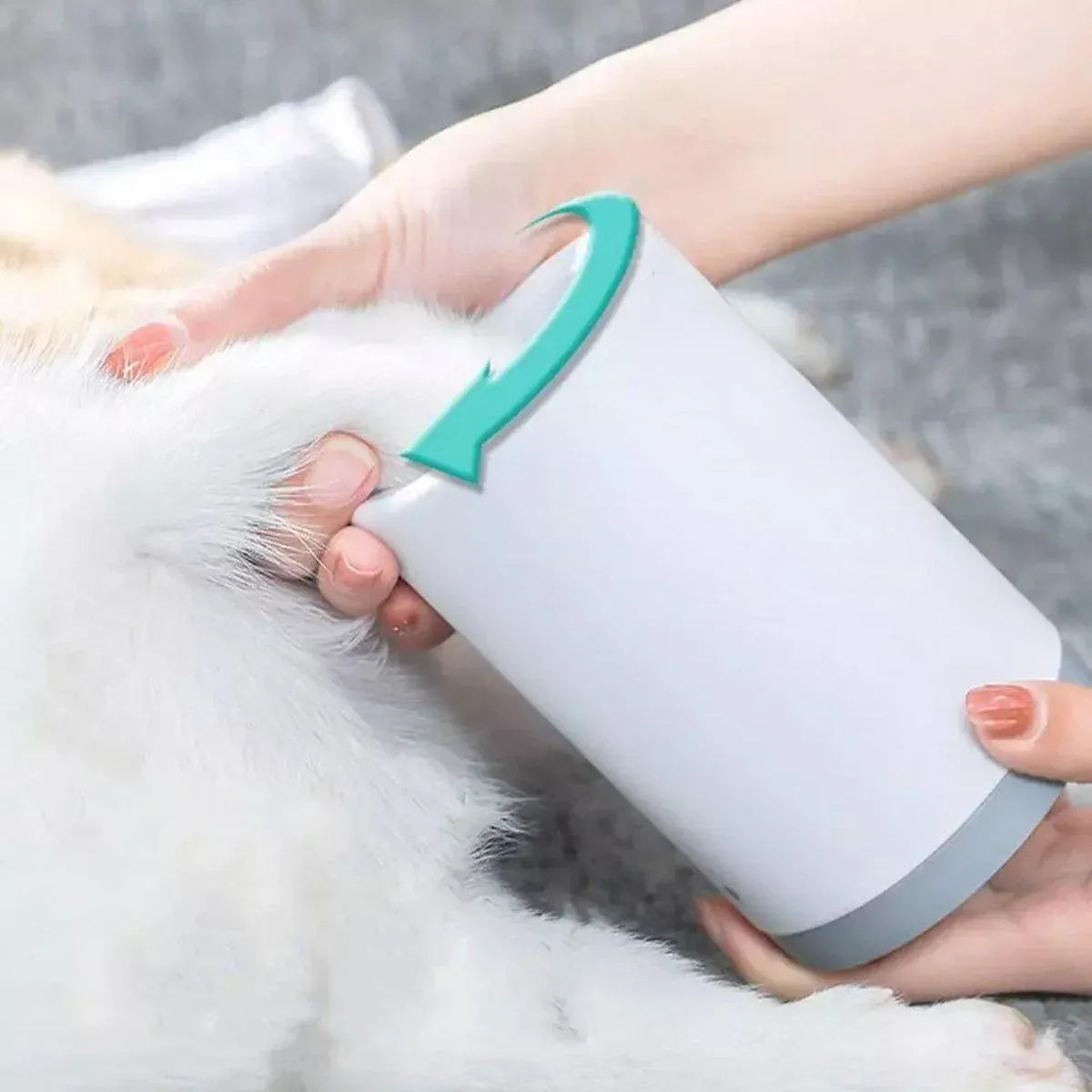 Pet Foot Wash Cup Automatic No-Rub Paw Cleaner Cat Dog Paw Washing Cup Clean - Green