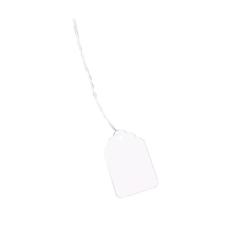 500PCS White Strung Tags Labels Retail Luggage Jewelry price tags with string - 2.2*3.5cm